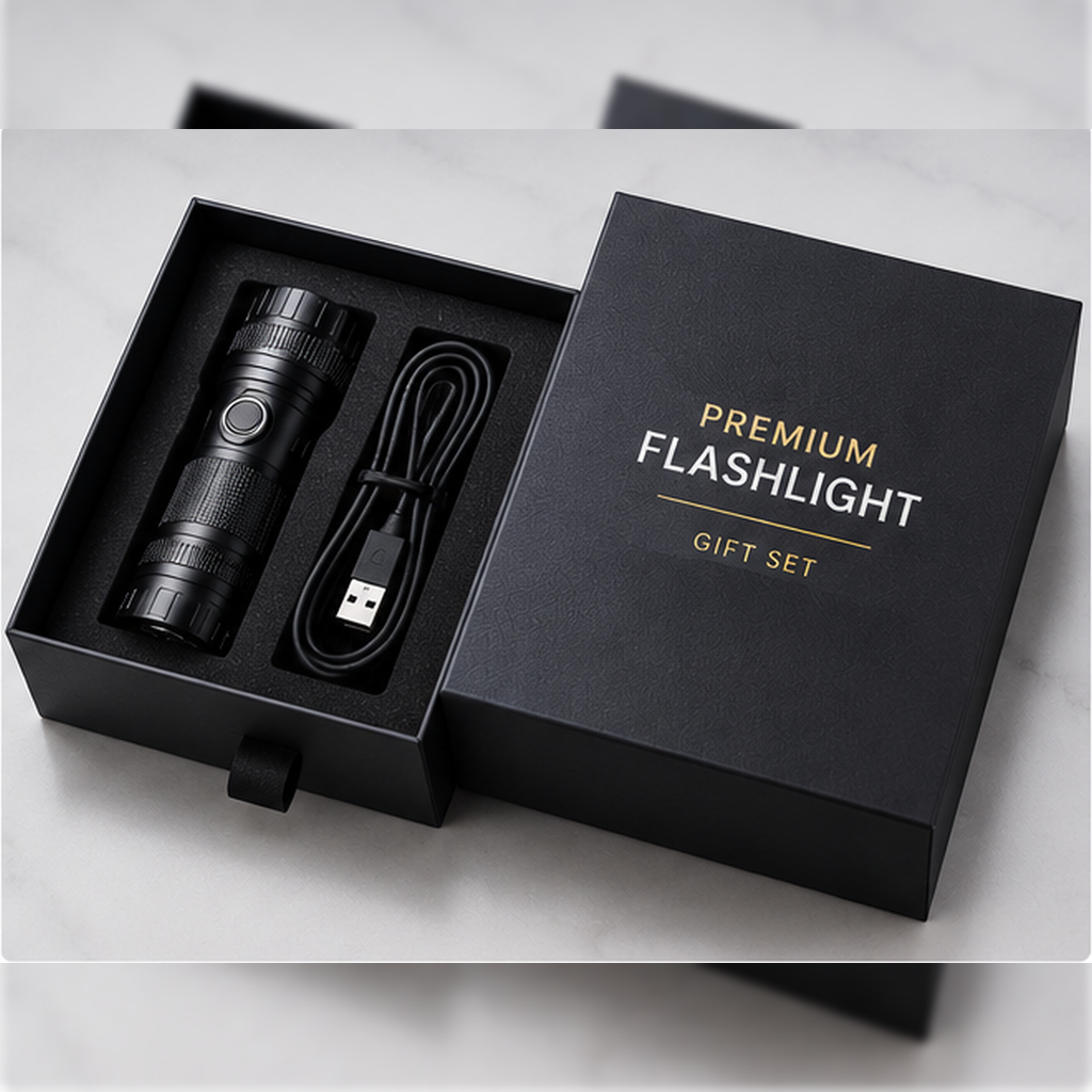 Flashlight Gift Set Packaging