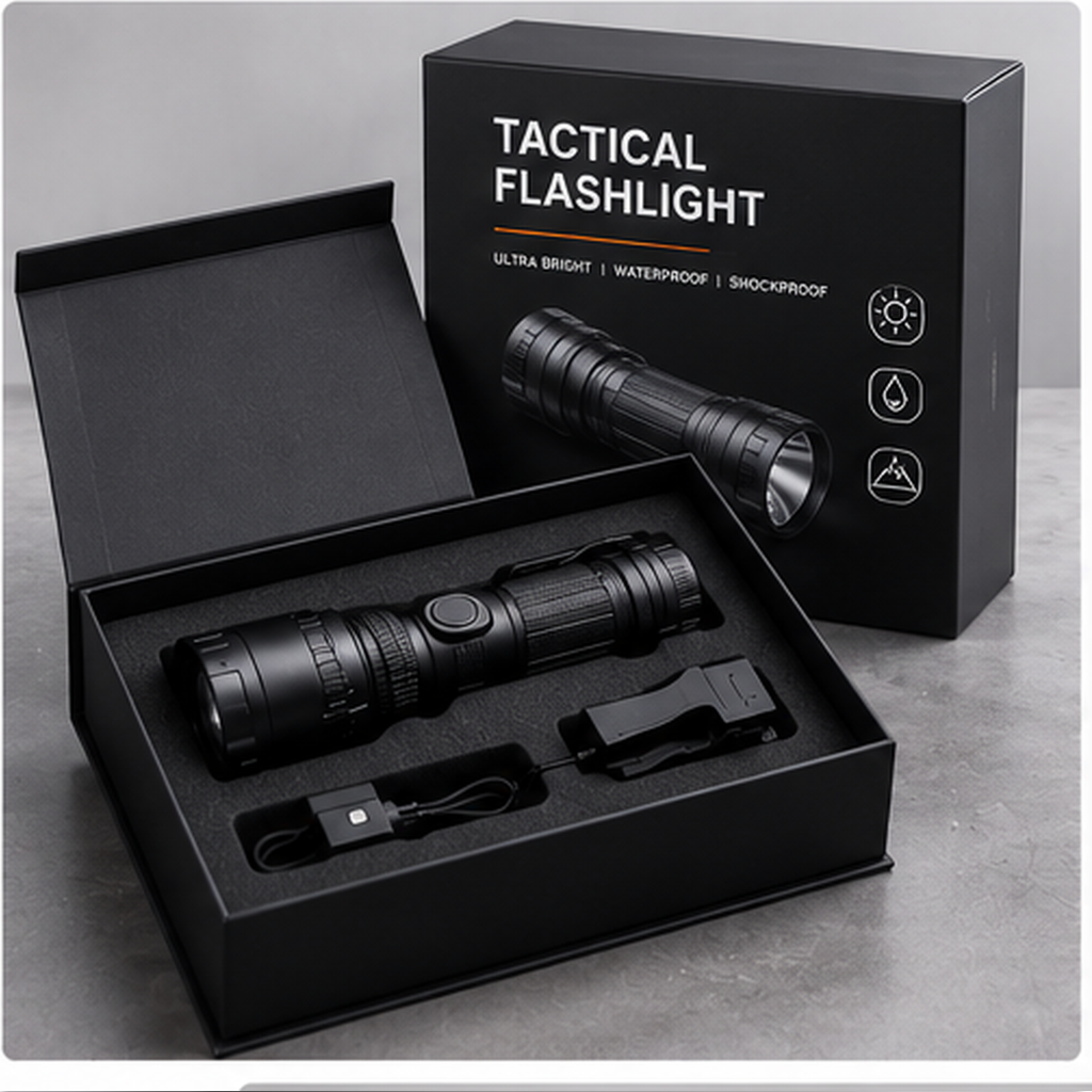 Tactical Flashlight Packaging