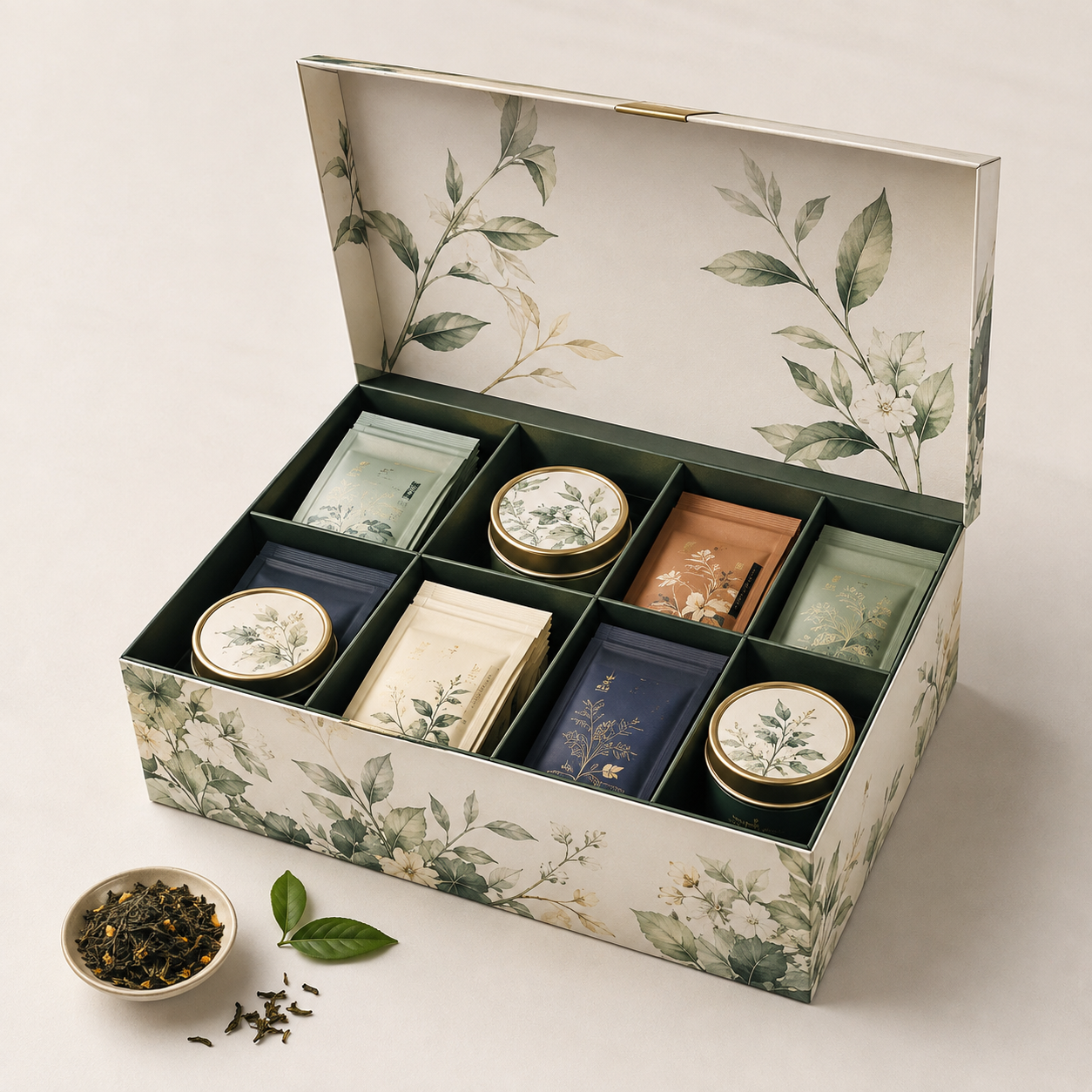 Compartment Tea Boxes
