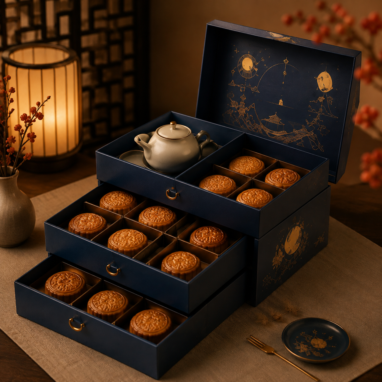 Multi Layer Mooncake Gift Packaging