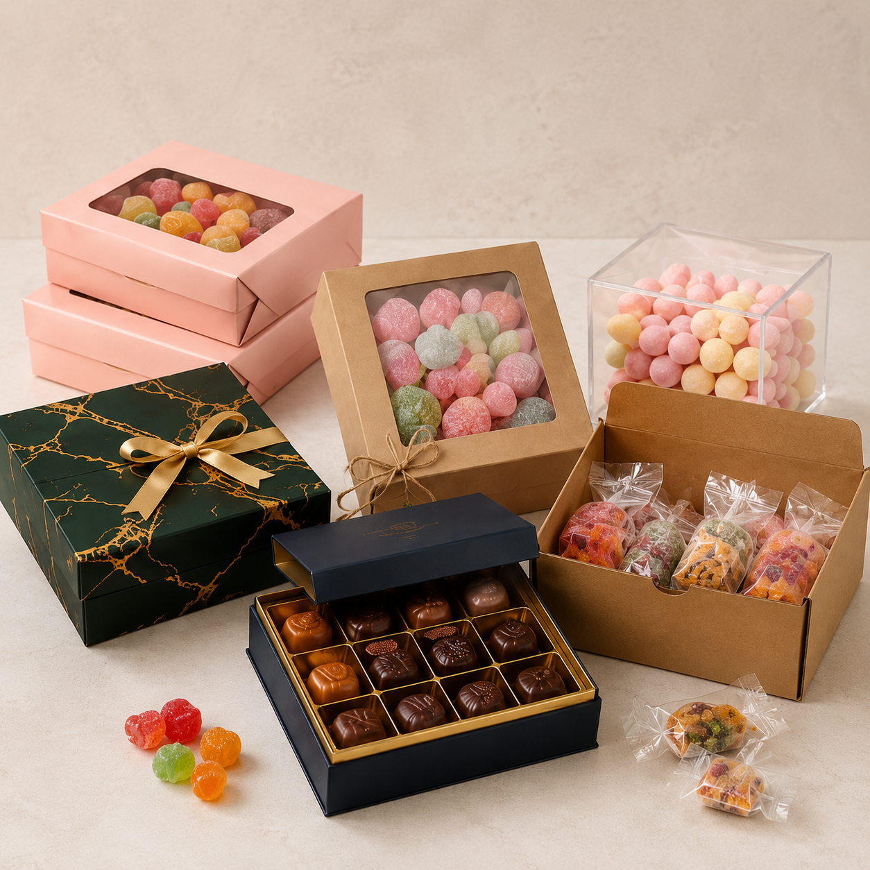 Retail candy boxes